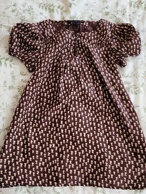 Marc Jacobs Brown Floral Mini Dress